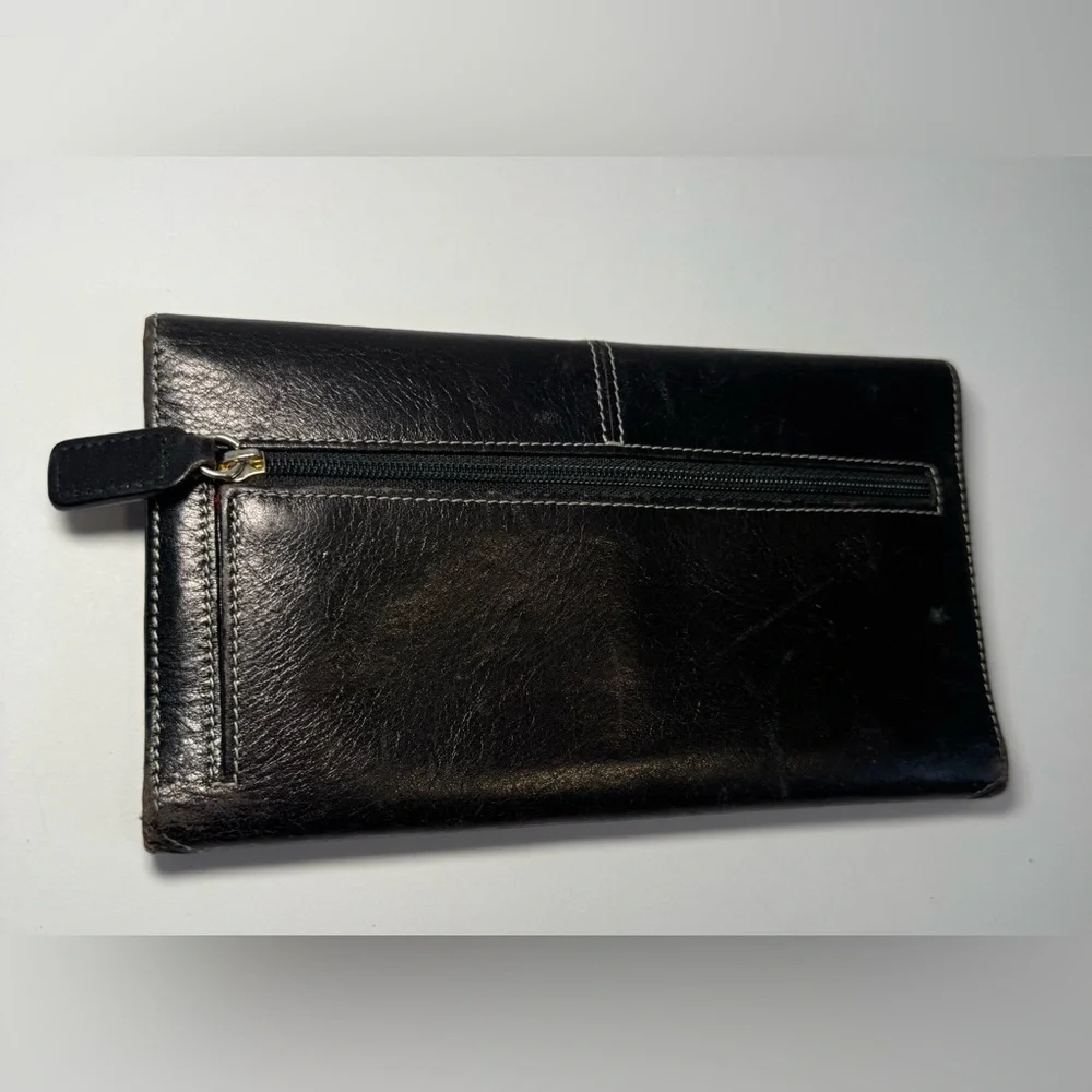 Tusk luxurious black leather wallet